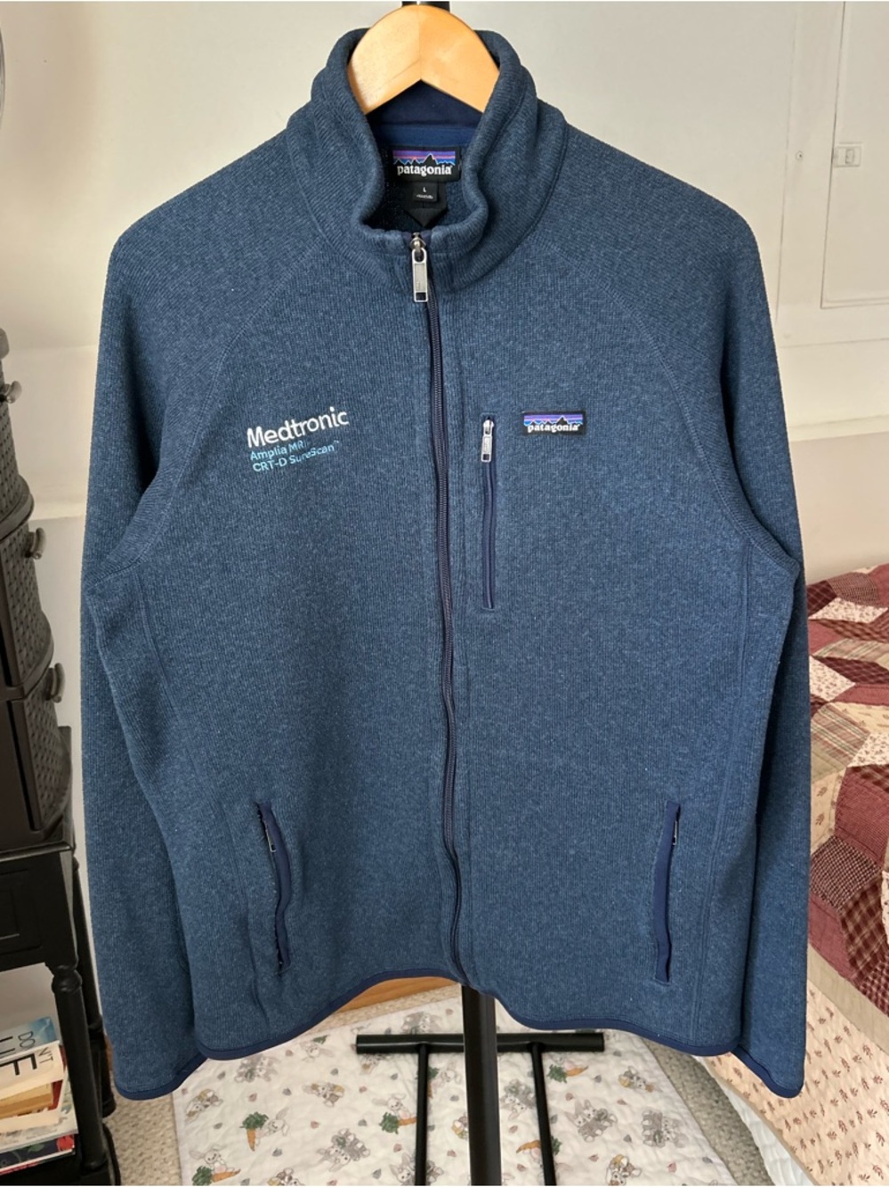 Patagonia Better Sweater Fleece Full Zip Jacket Blue Large